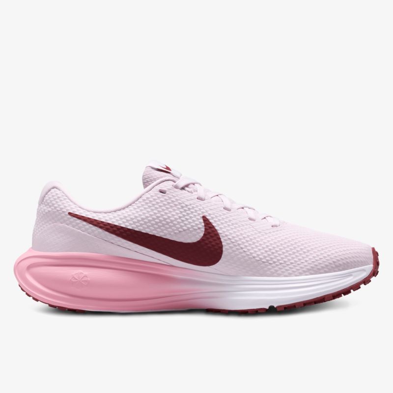 Leichter rosa Jogging-Schuh mit atmungsaktivem Obermaterial und gepolsterter Sohle für optimalen Komfort