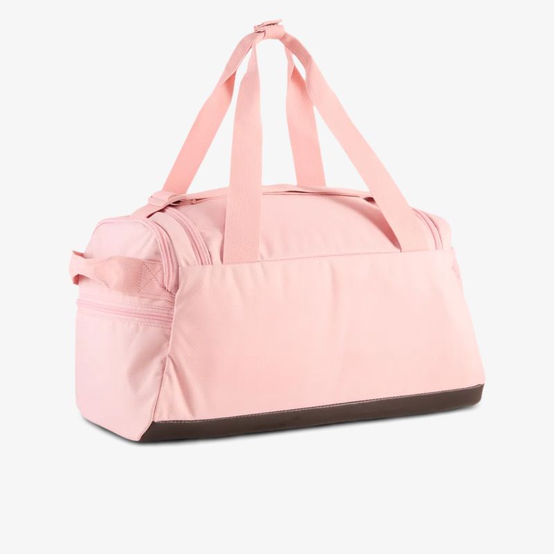 Geräumige und robuste Sporttasche in Pink mit seitlichen Taschen und praktischen Tragegriffen