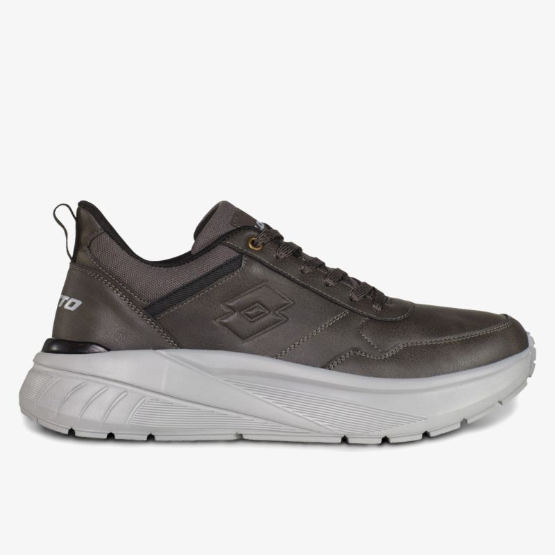 komfortabler sportlicher Schuh mit robuster, atmungsaktiver Oberfläche und leichter, federnder Sohle seitlich
