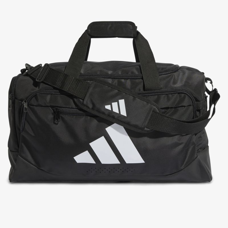 Schwarze Alltagstasche mit großem Stauraum und verstellbarem Schulterriemen