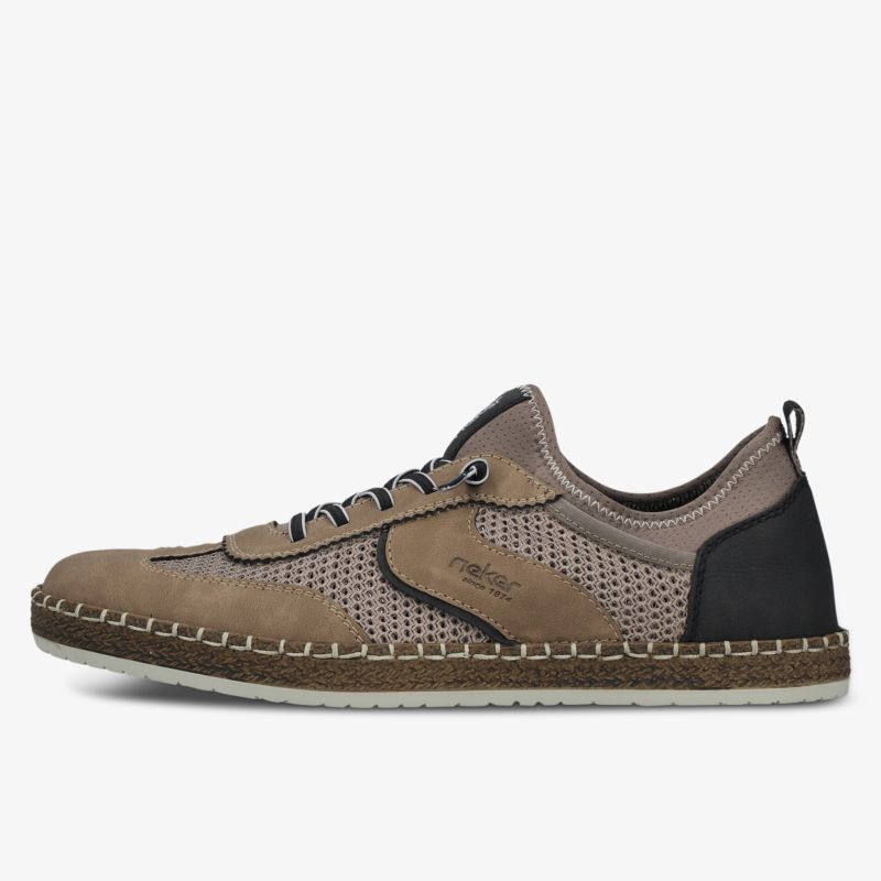 Leichter, atmungsaktiver Schuh mit flexiblem Komfort und modischem Design in seitlicher Ansicht