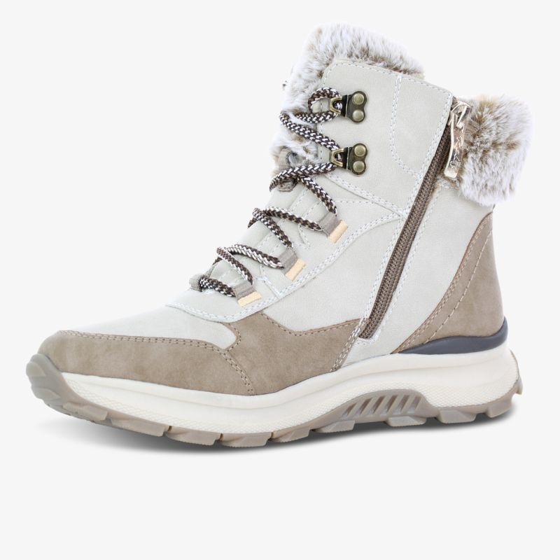 Winterstiefel mit warmem Futter und rutschfester Sohle, gepolstert und robust für kalte Außentemperaturen