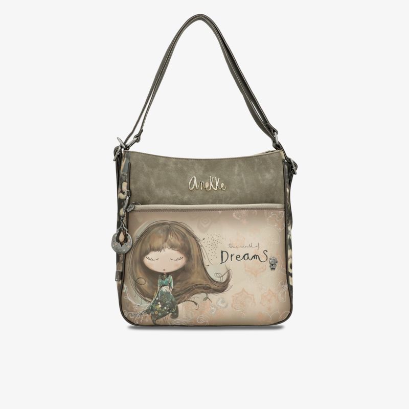 Kleine Umhängetasche mit süßem, kindlichem Print und praktischem Schulterriemen für den Alltag