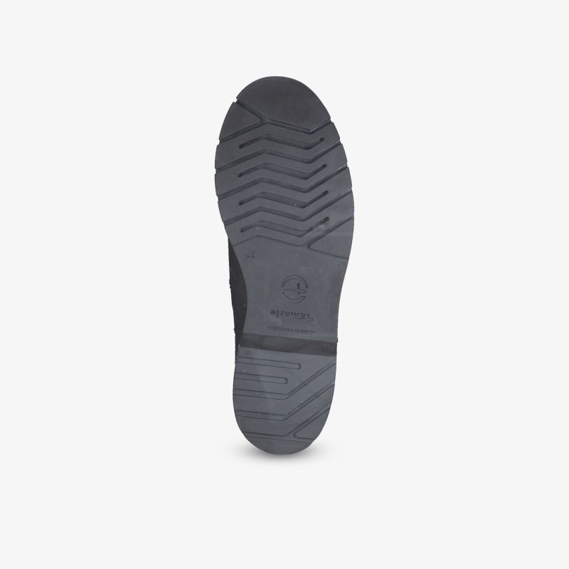 Robuste profilierte Gummisohle mit rutschfester Oberfläche für optimalen Halt und lange Haltbarkeit