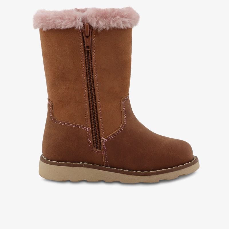 Warmer Winterstiefel mit weichem Innenfell und praktischem seitlichen Reißverschluss, komfortabel und robust