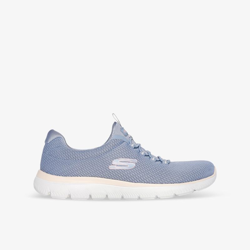 Leichter blauer Sneaker mit atmungsaktivem Material und flexibler weißer Sohle für angenehmen Tragekomfort