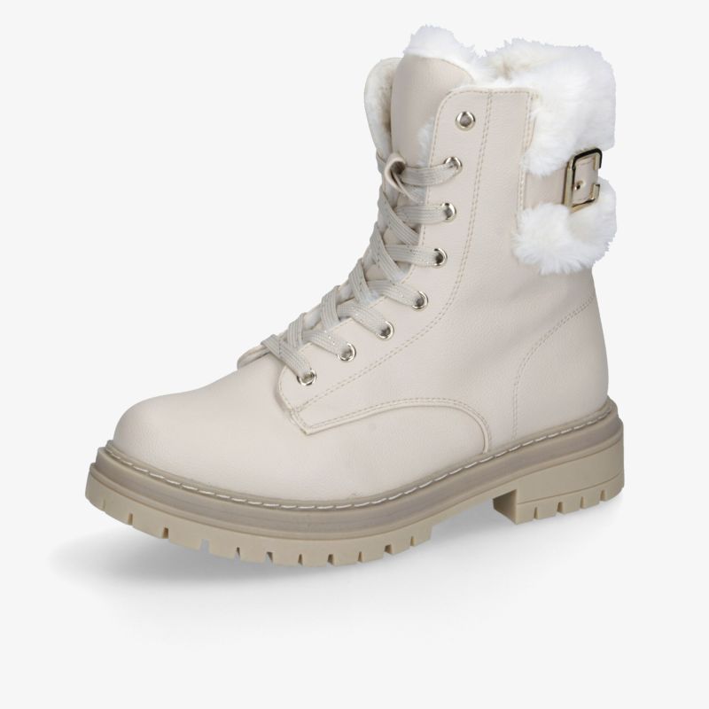 Winterstiefel mit weichem, warmem Futter, robuster schnürung und rutschfester sohle für komfort und sicherheit
