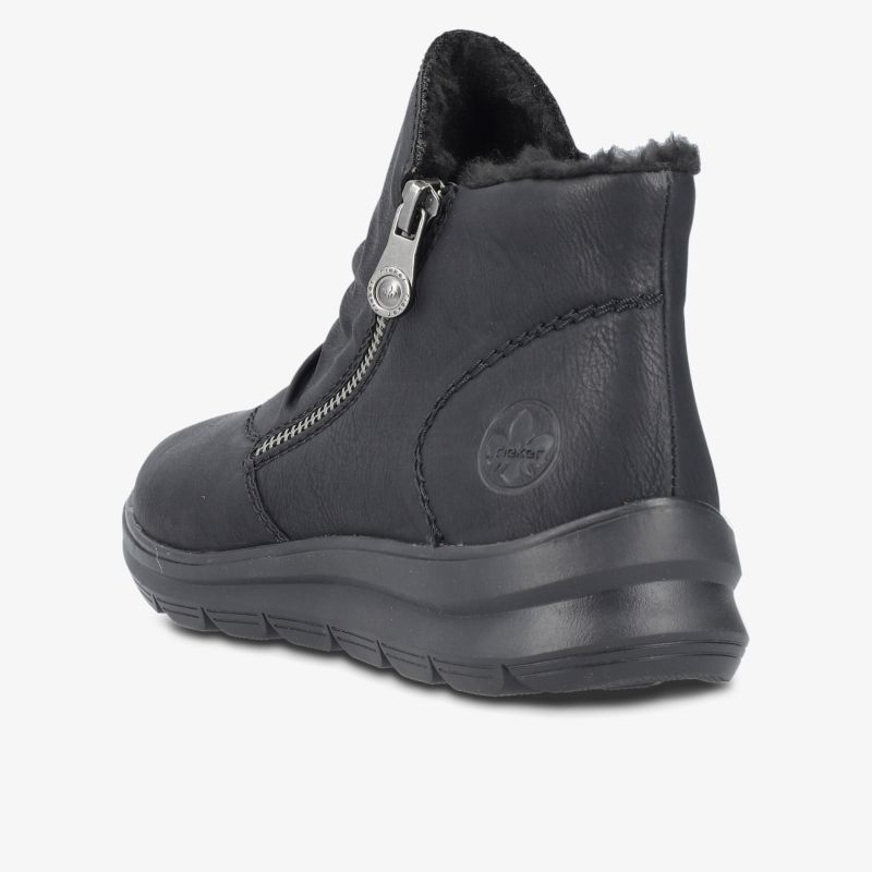 warmer Winterstiefel mit gepolstertem Schaft und praktischem Reißverschluss, rutschfeste profilierte Sohle