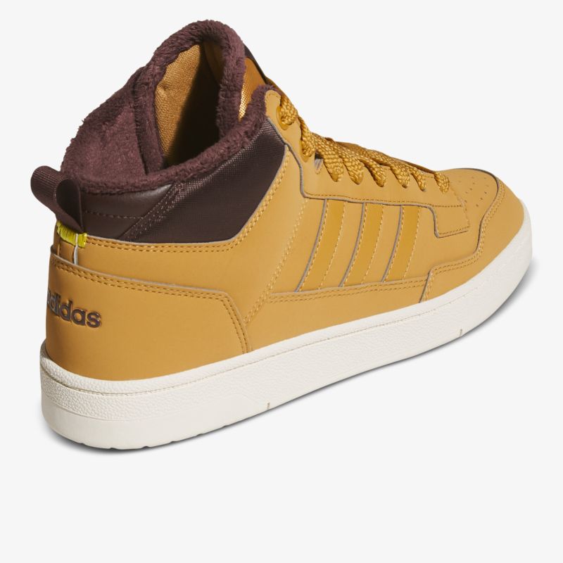 robuster Schuh mit kontrastfarbener Sohle und gepolstertem Schaft für angenehmen Tragekomfort