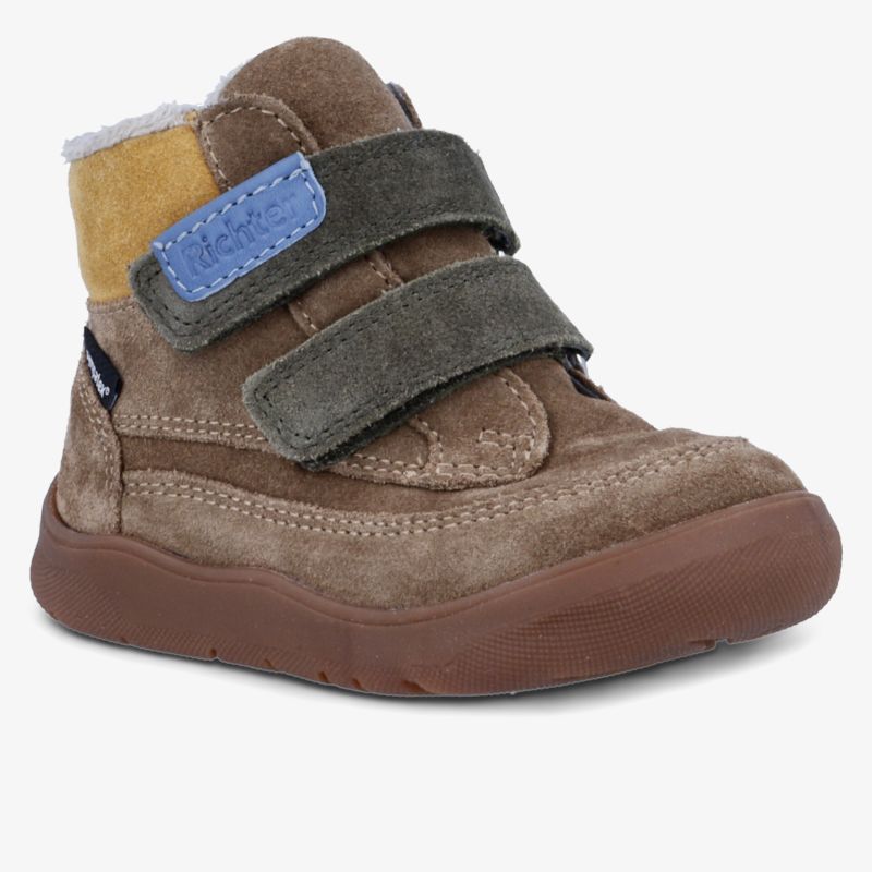 Bequemer robuster Kinderschuh mit warmem Innenfutter und praktischem Klettverschluss für sicheren Halt und Komfort