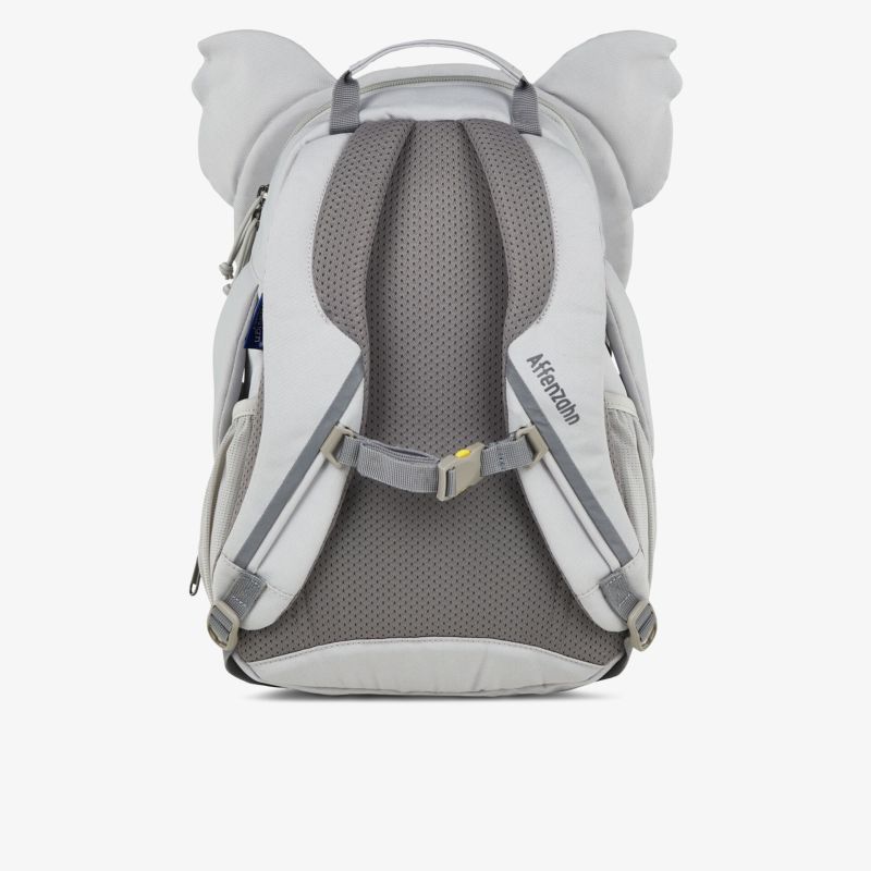 Rucksack mit gepolsterten Schultergurten und atmungsaktivem Rückenpolster in klarer Rückansicht