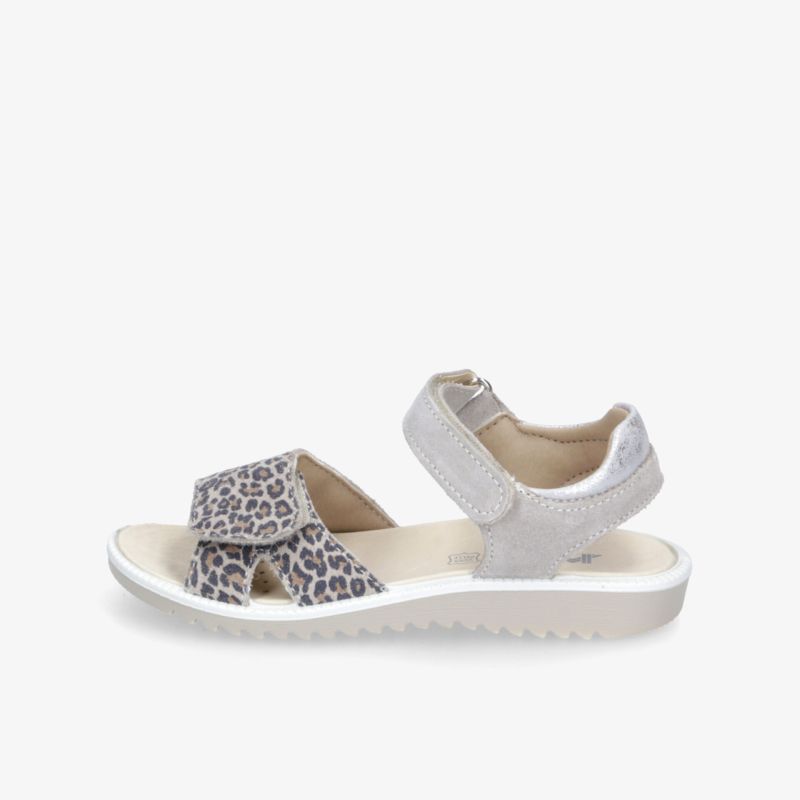 Bequeme graue Sandale mit verstellbaren Riemen und leichter, flexibler Sohle für optimalen Tragekomfort