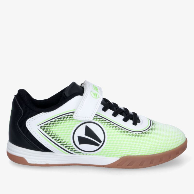 Sportlicher Schuh in leuchtendem Grün mit rutschfester Sohle, praktischem Klettverschluss und schnellem Schnürsystem
