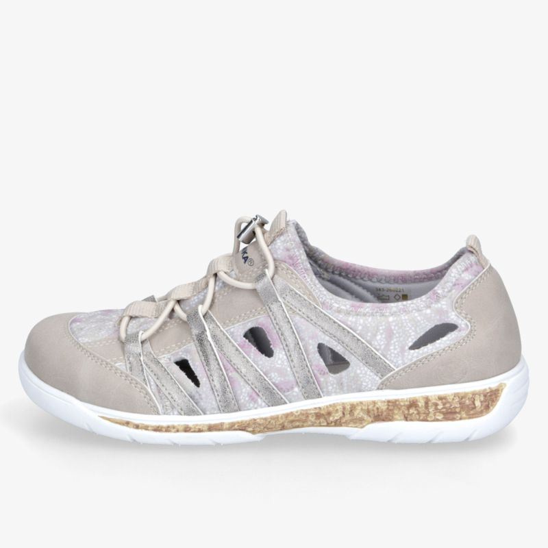 Leichter Sneaker mit atmungsaktiven seitlichen Öffnungen und flexibler, rutschfester Sohle für hohen Tragekomfort