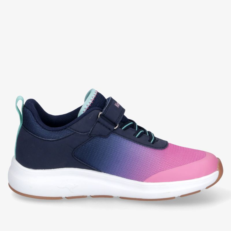 Moderner sportlicher Schuh in Blau und Pink mit leichter, flexibler Sohle für optimalen Tragekomfort
