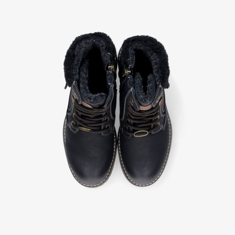 Warme, wasserdichte Stiefel mit rutschfester Sohle und robuster Schnürung für sicheren und bequemen Halt