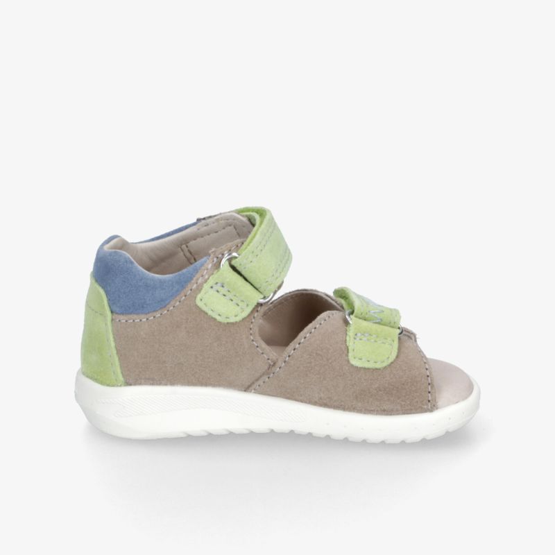 leichte und komfortable Sandale mit verstellbaren Klettverschlüssen und flexibler, rutschfester Sohle