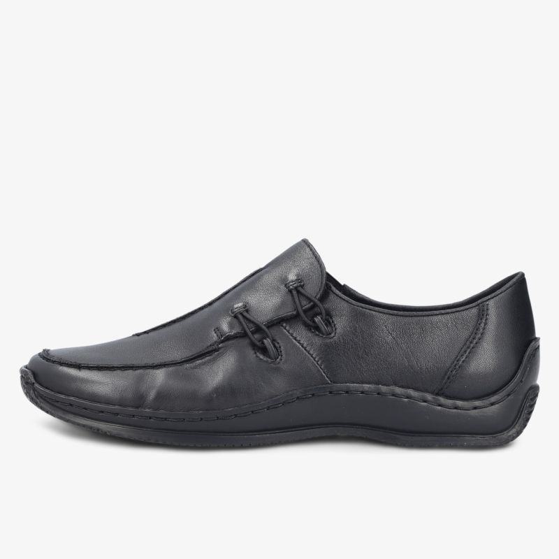 Eleganter schwarzer Schuh im klassischen Design für bequemen Alltag