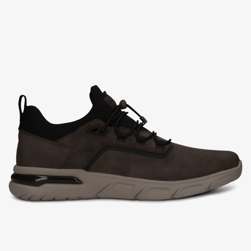 Moderner sportlicher Sneaker in seitlicher Ansicht mit leichter und robuster Sohle für hohen Tragekomfort