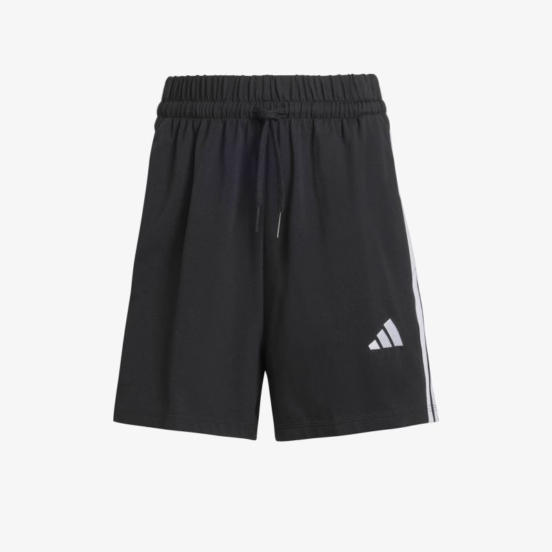 Schwarze sportliche Trainingsshorts mit elastischem Bund, leichtem, atmungsaktivem Material und bequemem Schnitt