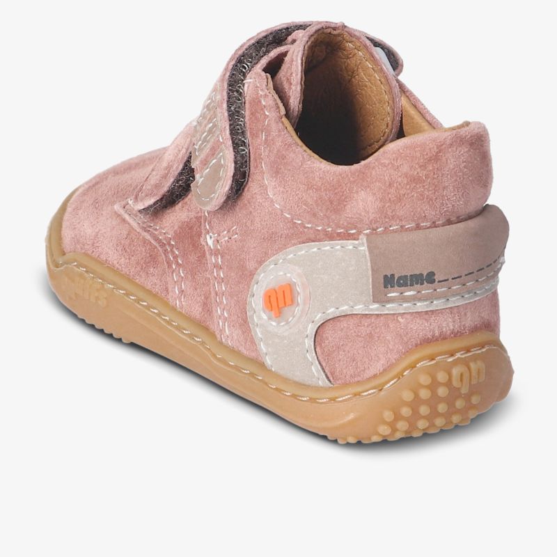 Kinderleder-Schuh mit rutschfester Gummisohle und gepolstertem Einstieg, robust und bequem für aktive Tage