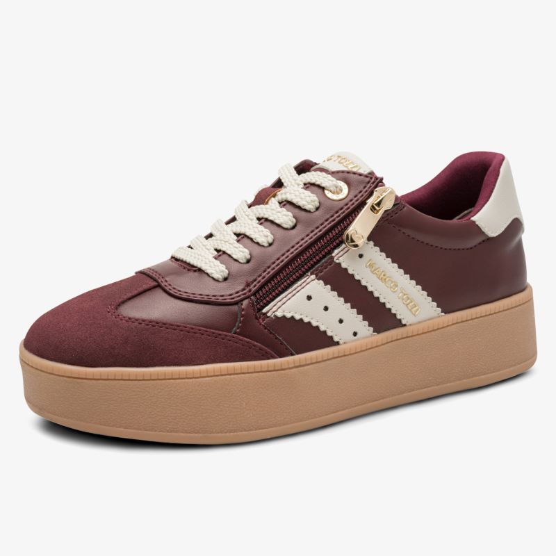 Moderne Sneaker mit komfortabler Sohle, Reißverschluss und stylischen Streifen in trendigem Design