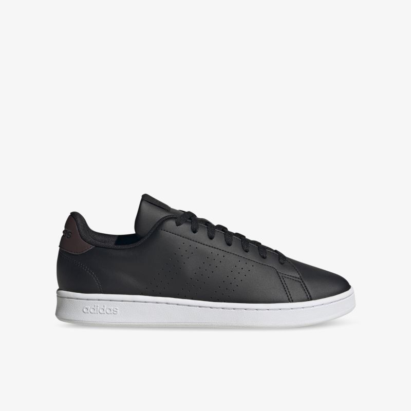 Schwarze Sneaker aus Leder mit weißer Sohle, perfekt für Alltag und Freizeit, bieten modernen Komfort und Stil.