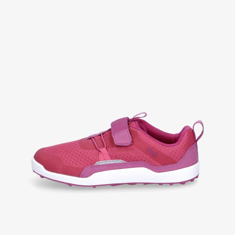 Leichter, atmungsaktiver pinker Sneaker mit Klettverschluss und rutschfester Sohle für bequemen Tragekomfort