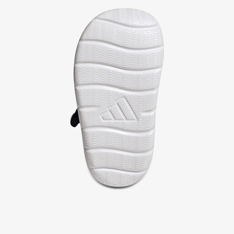 Weiße einzelne Schuhsohle mit markantem Profil für optimalen Grip und komfortables Laufgefühl