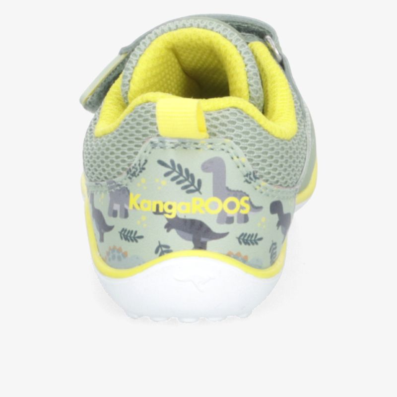 Bequemer Kinder-Schuh mit lustigem Dinosaurier-Muster und Klettverschluss, perfekte Passform und rutschfeste Sohle.