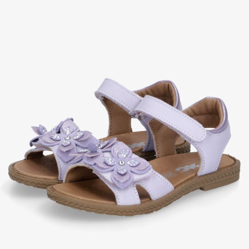 Bequeme Kindersandalen mit Blumenverzierung und klettverschluss für optimalen Halt und Komfort im Sommer.