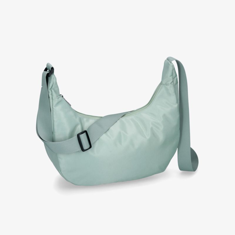 Leichte Umhängetasche in Pastellblau mit verstellbarem Riemen und geräumigem Hauptfach, modernes schlichtes Design
