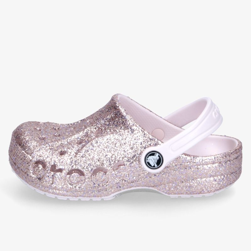 Leichte, komfortable und modische rosa Glitzer-Pantolette mit flexiblem, rutschfestem Material