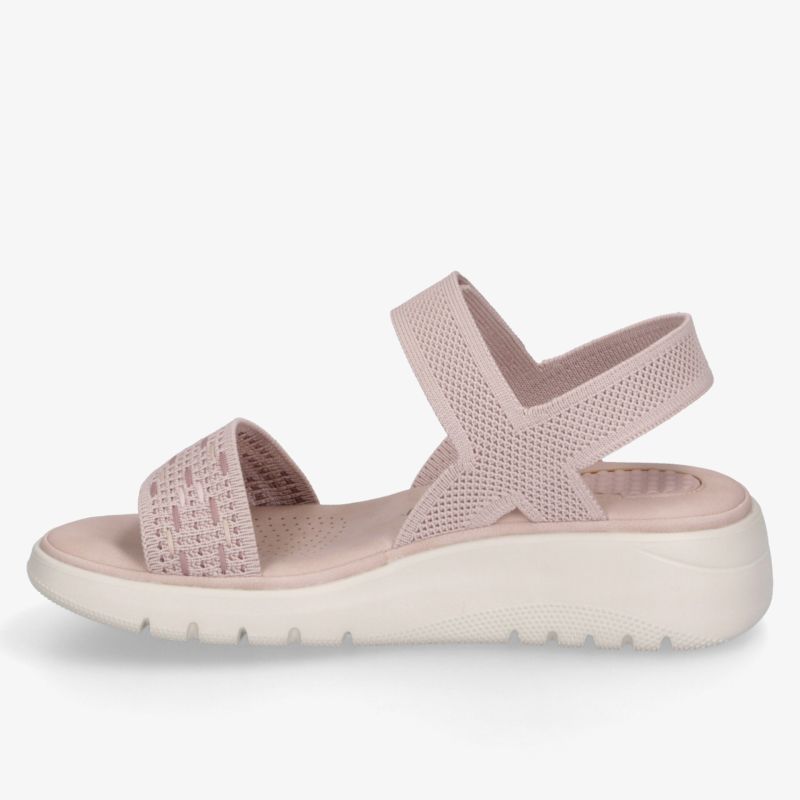Leichte und bequeme Sandale mit atmungsaktiven elastischen Riemen und rutschfester Sohle, optimal für den Sommer