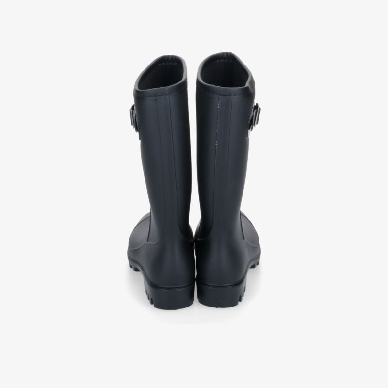 Wasserdichte knielange Gummistiefel mit verstellbarem Riemen und rutschfester Sohle, ideal für nasse Bedingungen