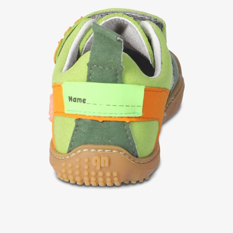 Bequeme und robuste Schuhe in Grün-Orange mit rutschfester Sohle