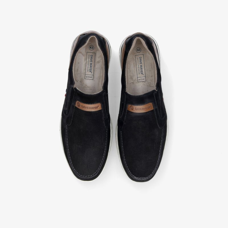Elegante schwarze Slipper mit weichem Innenfutter und flexiblem Sohlenprofil, bequem und leicht zu tragen