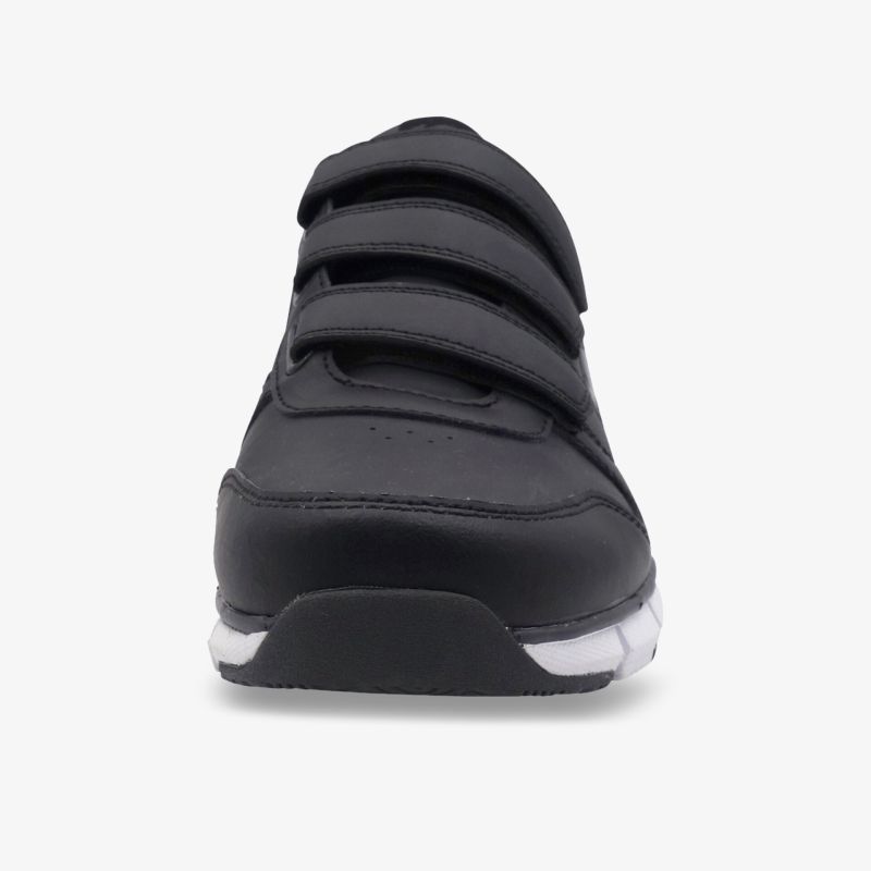 Stylischer Schuh mit Klettverschluss und gepolsterter Sohle für hohen Tragekomfort und optimalen Halt.