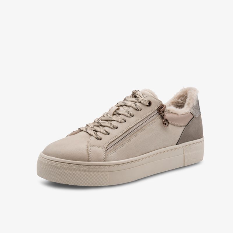 Stylische Lederschuhe mit Reißverschluss und rutschfester Sohle. Komfort und Mode kombiniert.