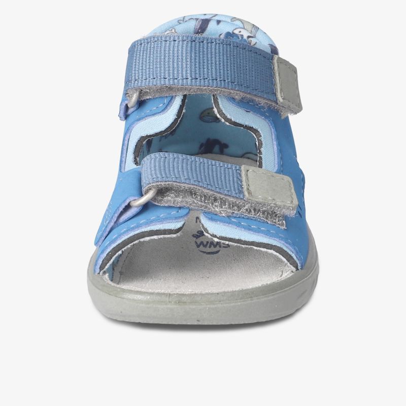 Bequemer offener Schuh mit verstellbaren Klettverschlüssen und leichter, strapazierfähiger Sohle