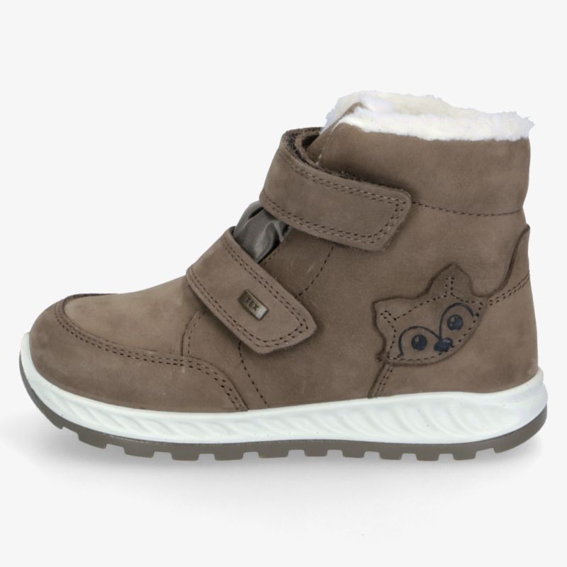 Stilvoller Stiefel mit Klettverschluss und weicher Innenfütterung für maximalen Komfort und sichere Passform.