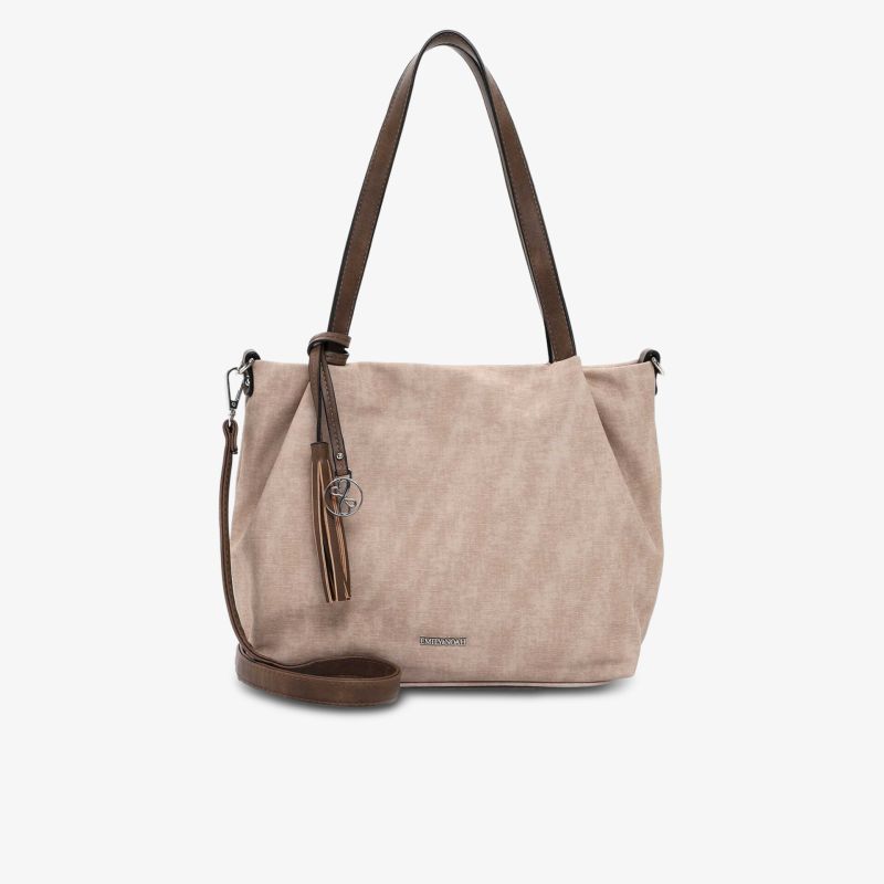Geräumige und modische Tasche mit langen Henkeln aus hochwertigem Material für den Alltag