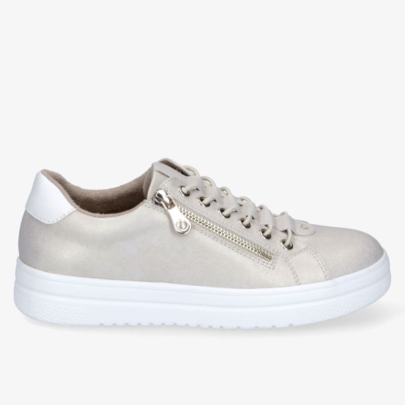 Moderner Sneaker mit seitlichem Reißverschluss und bequemer Sohle für täglichen Komfort und Stil.