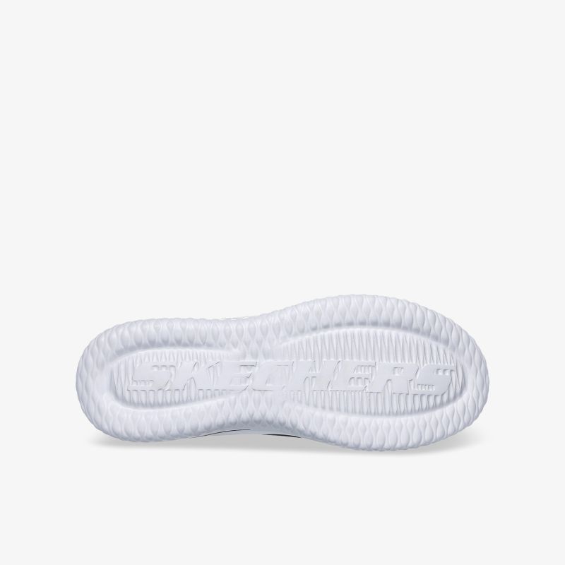 Weiße Schuhsohle mit rutschfestem Profil für optimalen Halt und langanhaltenden Tragekomfort