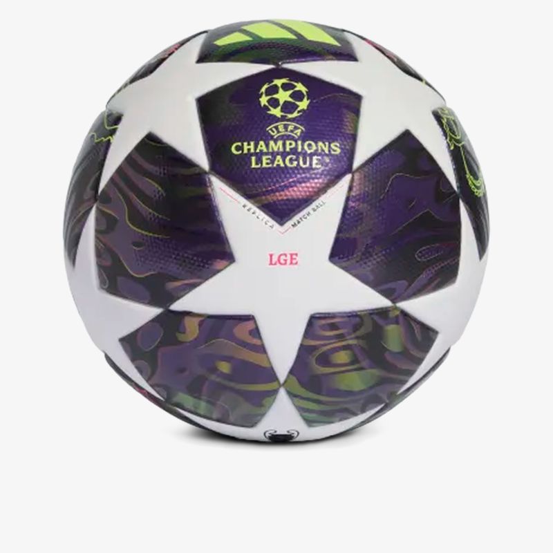 Hochwertiger Champions League Fußball mit leuchtenden Farben und markantem Design für professionelle Spiele