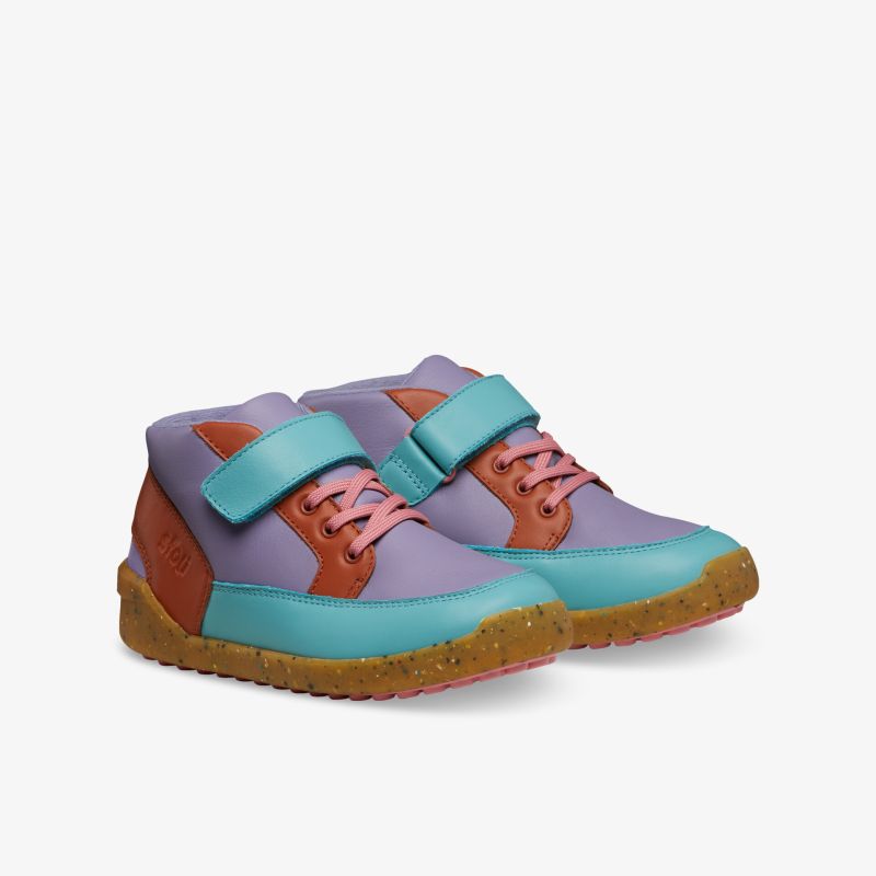 Stylische High-Top-Sneaker in lebendigen Farben mit bequemer Passform und praktischem Klettverschluss.