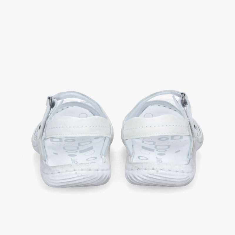 Rückansicht von leichten Sandalen mit verstellbarem Riemen und rutschfester Sohle für hohen Tragekomfort