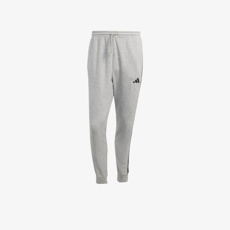 Graue Freizeithose mit elastischem Bund und modischem adidas Logo, bequemer Schnitt für sportlichen Komfort