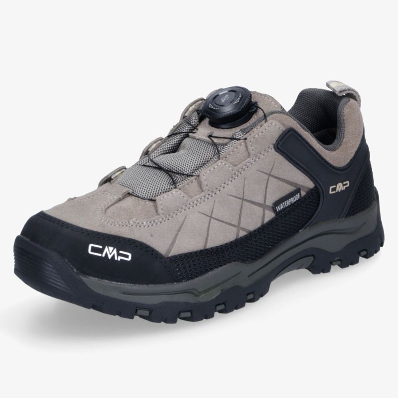 Robuster Wanderschuh mit rutschfester Sohle und bequemem Verschluss für optimalen Outdoor-Komfort.