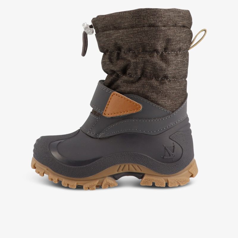 Wasserdichter Winterstiefel mit warmer Isolierung, rutschfester Sohle und verstellbarem Klettverschluss